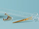 Acrylic and Gold 3 Piece Desk Accessory Set