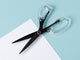 9” Acrylic & Stainless Steel Scissors Black