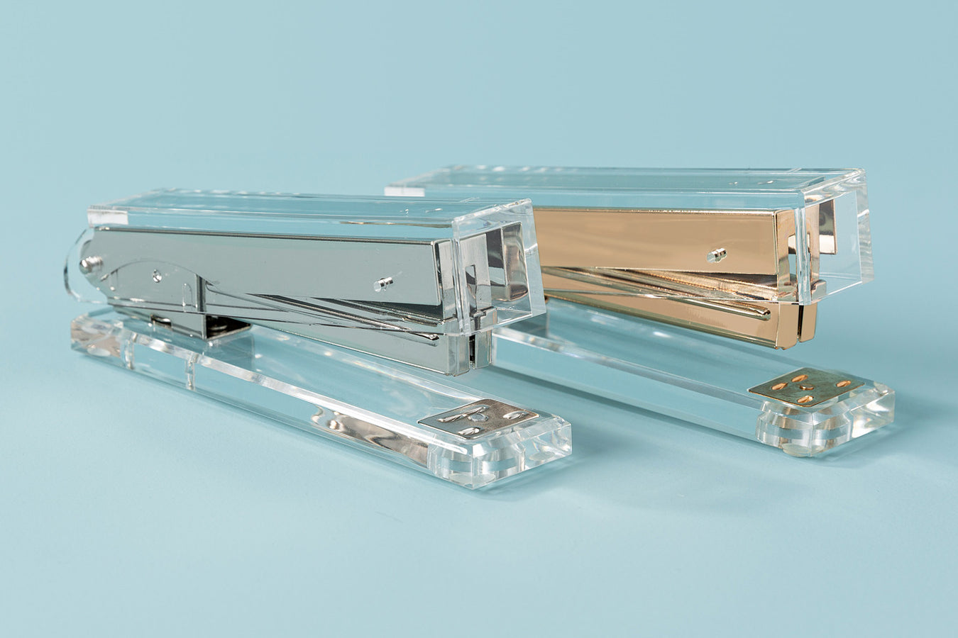 Acrylic and Silver Stapler — OfficeGoods