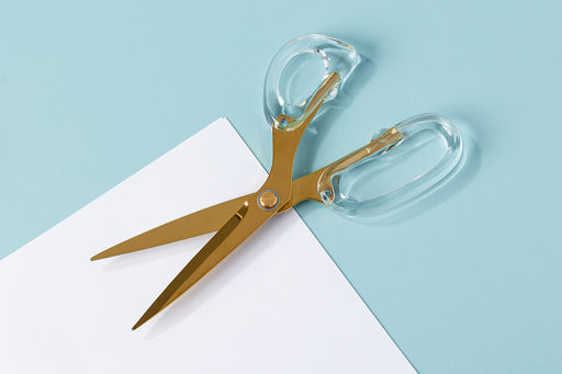  MESMOS Gold Scissors for Office - Cute Scissors for Desk -  Acrylic Scissors - Pretty Scissors - Brass Scissors Cute - Aesthetic House  Scissors : Arts, Crafts & Sewing