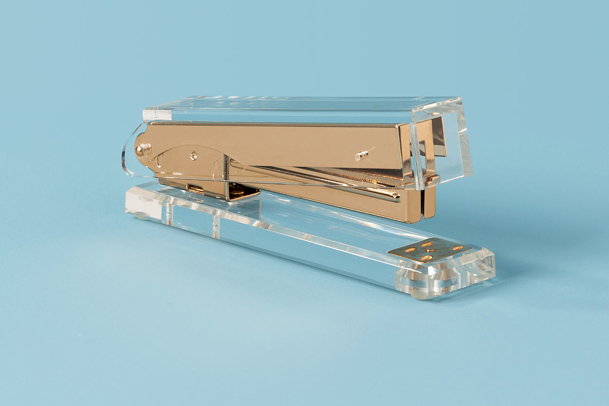 Acrylic and Gold Stapler — OfficeGoods
