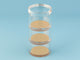 Acrylic and Gold Round 3-Tier Stackable Desk Organizer